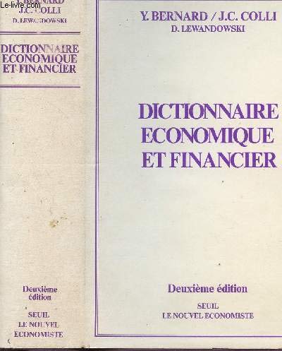 Dictionnaire economique Et Financier