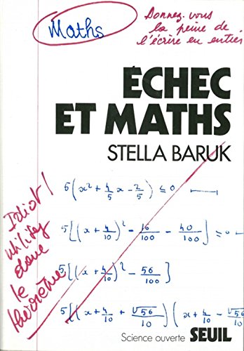 9782020028301: Echec et Maths