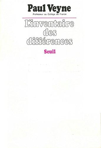 9782020045087: Inventaire des diffrences