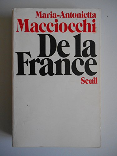 Imagen de archivo de De la France (French Edition) a la venta por Zubal-Books, Since 1961