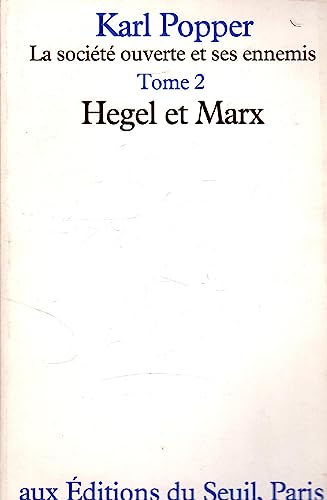 9782020051378: La Socit ouverte et ses ennemis T2: Hegel et Marx