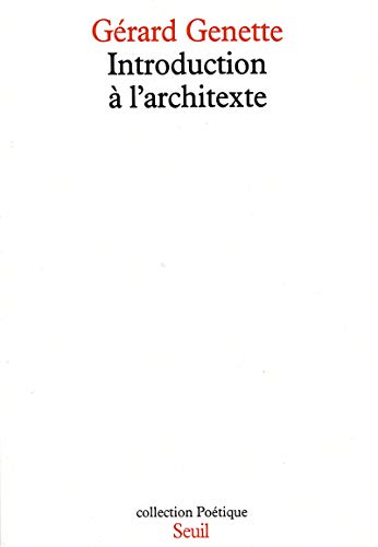 9782020053105: Introduction  l'architexte
