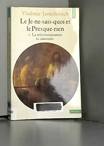 Imagen de archivo de Le je-ne-sais-quoi et le presque-rien a la venta por Ammareal