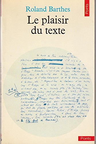 Stock image for Le plaisir du texte (French Edition) for sale by Front Cover Books