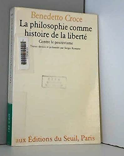Beispielbild fr La philosophie comme histoire de la libert zum Verkauf von Southern Maryland Books