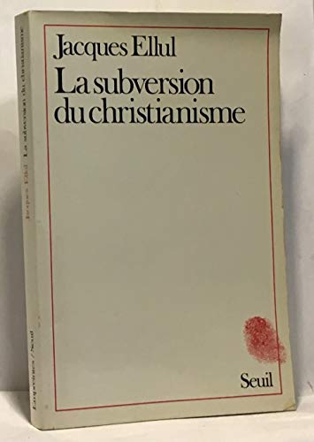 Stock image for La subversion du christianisme for sale by Ammareal