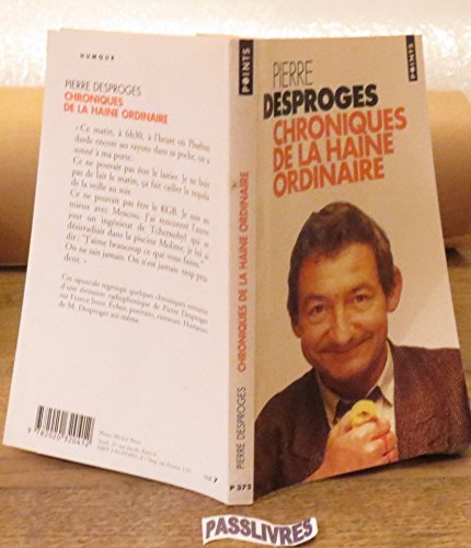 Beispielbild fr Chroniques de la haine ordinaire zum Verkauf von WorldofBooks