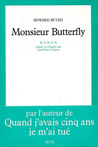 Beispielbild fr Monsieur Butterfly zum Verkauf von LibrairieLaLettre2