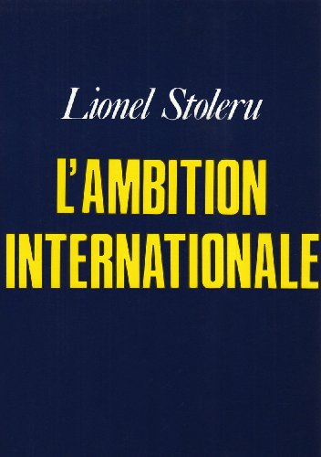 Stock image for L'Ambition internationale for sale by Ammareal