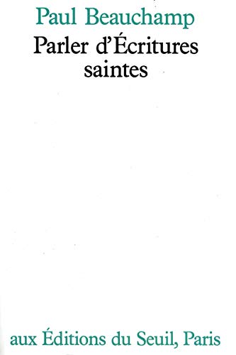 Beispielbild fr Parler d'Ecritures saintes zum Verkauf von medimops