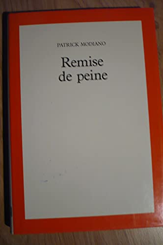 Remise de peine (9782020099592) by Modiano, Patrick