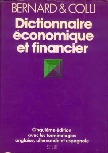 Stock image for Dictionnaire conomique et financier for sale by Ammareal