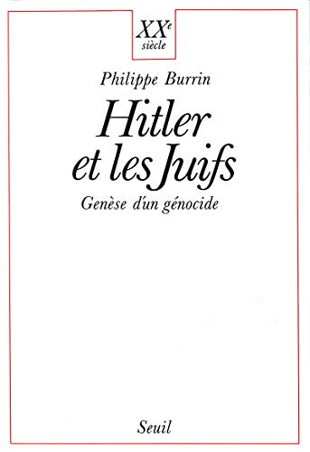 Beispielbild fr Hitler et les Juifs. Gen se d'un g nocide [Paperback] Burrin, Philippe zum Verkauf von LIVREAUTRESORSAS