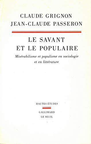 9782020113915: Savant / Populaire: Misrabilisme et populisme en sociologie et en littrature