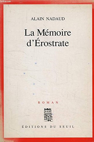 9782020121613: La mmoire d'Erostrate