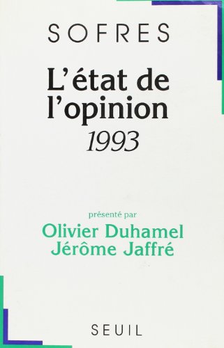 Stock image for L' tat de l'opinion (1993) for sale by WorldofBooks