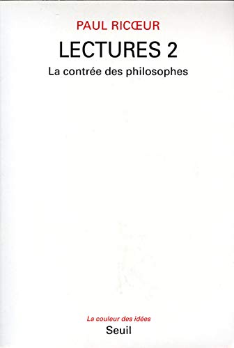 Lectures, t 2: La ContrÃ©e des philosophes (9782020191180) by Ricoeur, Paul