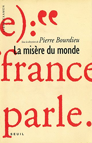 9782020196741: La Misre du monde