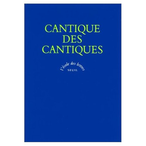 9782020225540: cantique des cantiques