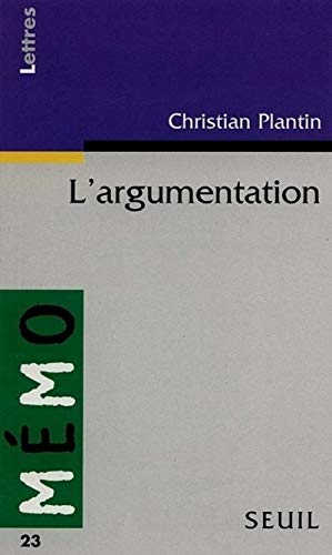 9782020229562: L'Argumentation (Mmo)