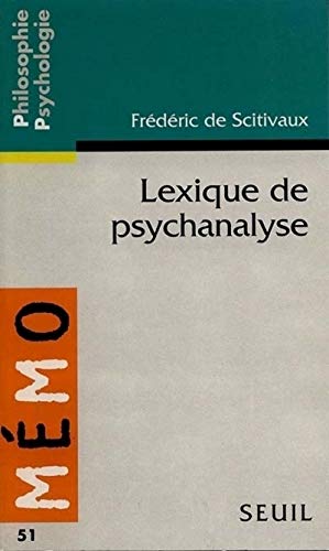 Beispielbild fr Lexique de psychanalyse zum Verkauf von Ammareal