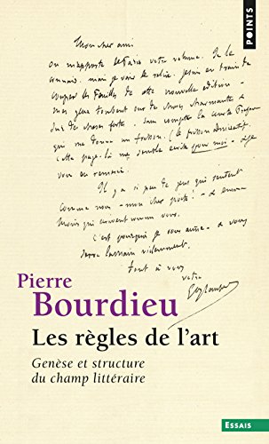 Les rÃ¨gles de l'art (9782020349758) by Bourdieu, Pierre