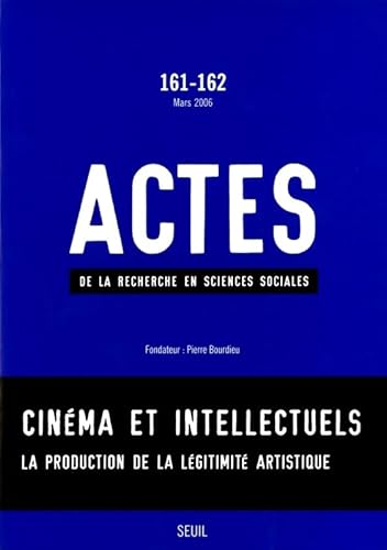 9782020840262: Actes de la recherche en sciences sociales, n 161-162, L'Industrie de l'art. Sociologie du cinma (Actes de la recherche en scien, 61)