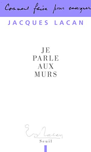 9782020971669: Je parle aux murs