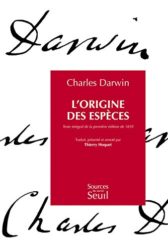 Beispielbild fr L'origine des espces : Texte intgral de la premire dition de 1859 zum Verkauf von medimops