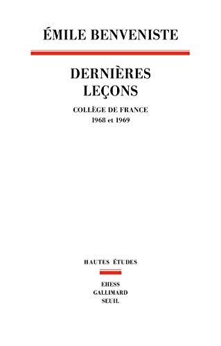 9782021071979: Dernires Leons: Collge de France (1968-1969)