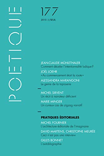 9782021219494: Potique, n 177, tome 77 (Revue Potique, 77)