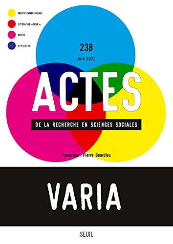 Beispielbild fr Actes de la recherche en sciences sociales - numro 128 Juin 2021 Varia zum Verkauf von Ammareal