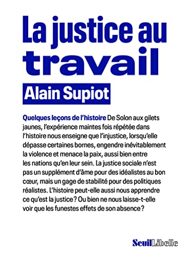 Stock image for La Justice Au Travail : Quelques Leons D'histoire for sale by RECYCLIVRE