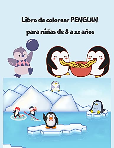Stock image for Libro de colorear PENGUIN para niñas de 8 a 12 años: libro de colorear de pingüinos de aves marinas súper divertido para niños (regalos encantadores para niños) for sale by WorldofBooks
