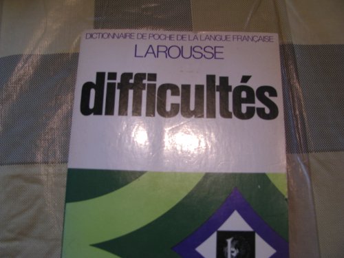 Stock image for Dictionnaire de Difficults de la Langue Francaise for sale by medimops