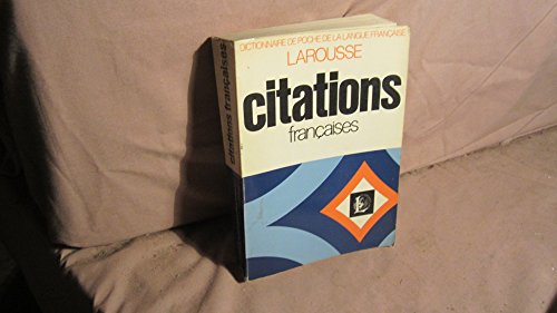 Imagen de archivo de Dictionnaire des citations franaises (Dictionnaire de poche de la langue franaise) a la venta por Ammareal