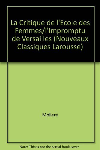 La Critique de L'Ecole des Femmes