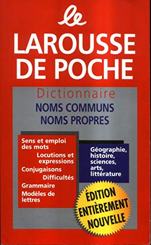 Stock image for Larousse de Poche : Dictionnaire des Noms Communs/Nom Propres for sale by Better World Books