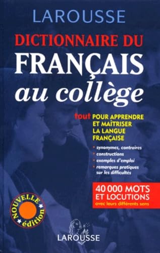 Imagen de archivo de Larousse Dictionnaire Du Francais Au College a la venta por WorldofBooks