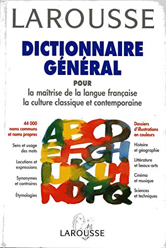 Beispielbild fr Larousse Dictionnaire General zum Verkauf von AwesomeBooks