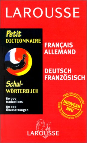 Larousse Petit Dictionnaire  Francais Allemand  