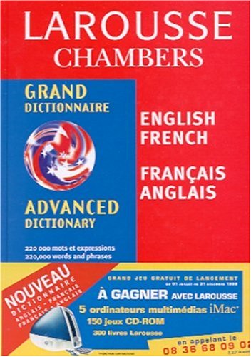 Beispielbild fr Grand Dictionnaire Larousse Chambers Anglais-Francais / Francais-Anglais zum Verkauf von AwesomeBooks