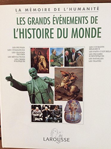 Stock image for Les grands vnements de l'histoire du monde for sale by Ammareal