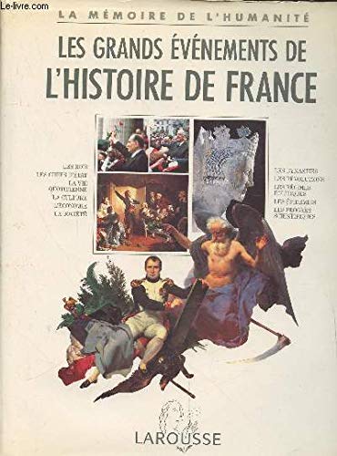 Stock image for Les grands vnements de l'histoire de France for sale by medimops