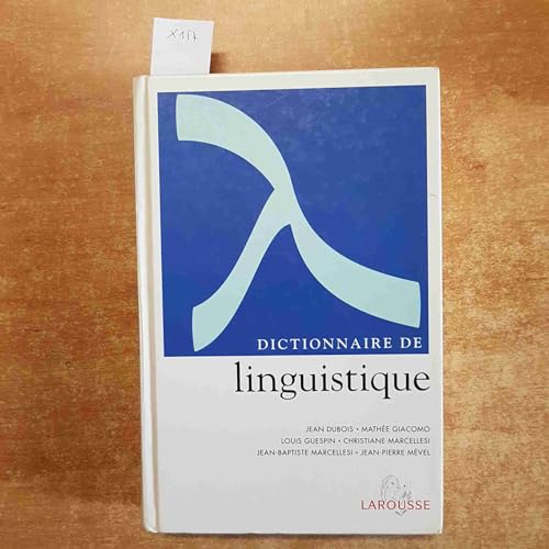 Stock image for Dictionnaire de linguistique for sale by Ammareal