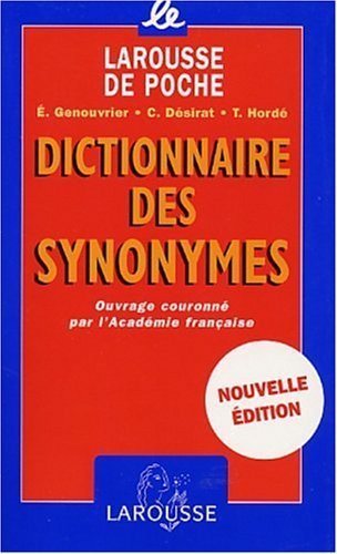 Stock image for Dictionaire Des Synonymes (French Edition) for sale by SecondSale