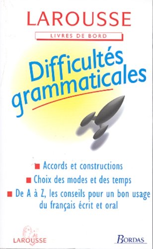 Beispielbild fr Les difficults grammaticales np (Livres de Bord) zum Verkauf von medimops
