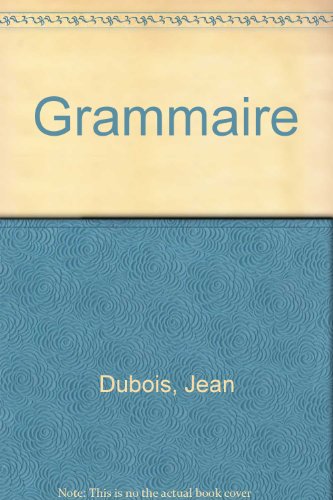 Stock image for Grammaire for sale by RECYCLIVRE