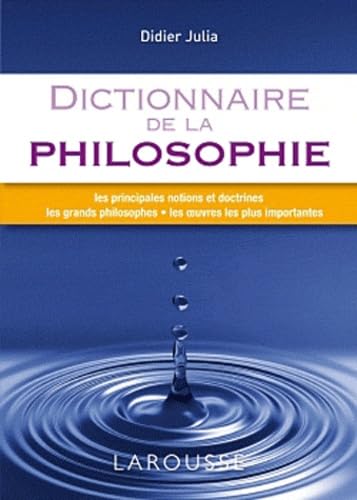 Stock image for Dictionnaire de la philosophie Julia, Didier for sale by BIBLIO-NET