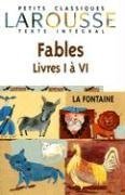 Beispielbild fr Fables choisies, livres I  VI, texte intgral zum Verkauf von medimops